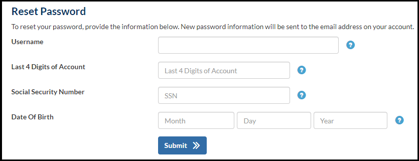 Indigo credit card forgot password